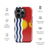 Funda para iPhone 15, 14, 13, 12, 11 Pro Max Plus Mini con bandera de Kiribati, regalo de recuerdo de viaje