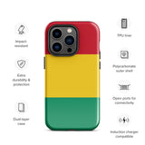 Funda para iPhone 15, 14, 13, 12, 11 Pro Max Plus Mini con bandera de Guinea, regalo de recuerdo de viaje