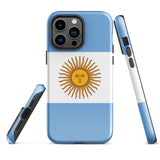 Argentina Argentinian Flag  iPhone 15 14 13 12 11 Pro Max Plus Mini Phone Case iPhone Tough Rugged Protective iPhone case