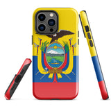 Ecuador Ecuadorianische Flagge iPhone 15 14 13 12 11 Pro Max Plus Mini Handyhülle iPhone Robuste Schutzhülle