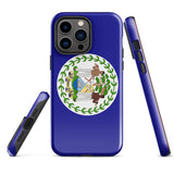 Belice Funda para iPhone con la bandera de Belice 15, 14, 13, 12, 11 Pro Max Plus Mini Ideas de regalo Mapa del país Horizonte Regalo para ella Ideas para él Recuerdo de viaje