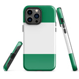 Funda para iPhone 15, 14, 13, 12 y 11 Pro Max Plus Mini con bandera de Nigeria Ideas para regalos Mapa del país Horizonte Regalo para ella Ideas para él Recuerdo de viaje