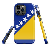 Bosnien und Herzegowina Bosnische Flagge iPhone Hülle 15 14 13 12 11 Pro Max Plus Mini Geschenkideen Landgeschenk für Sie Ihn Ideen Reise Souvenir