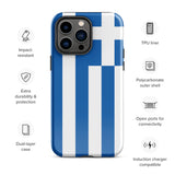 Funda para iPhone 15, 14, 13, 12, 11 Pro Max Plus Mini con bandera griega, regalo de recuerdo de viaje