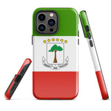 Equatorial Guinea Guinean Flag iPhone Case 15 14 13 12 11 Pro Max Plus Mini Gift Ideas Country Map Skyline Gift Travel  Souvenir