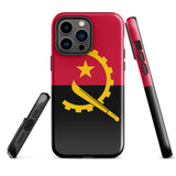 Angola Angolanische Flagge iPhone Hülle 15 14 13 12 11 Pro Max Plus Mini Geschenk Reise Souvenir