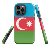 Azerbaijan Azerbaijani Flag iPhone Case 15 14 13 12 11 Pro Max Plus Mini Gift Travel Souvenir