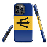 Funda para iPhone 15, 14, 13, 12, 11 Pro Max Plus Mini con bandera de Barbados, regalo de recuerdo de viaje