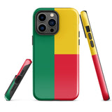 Funda para iPhone 15, 14, 13, 12, 11 Pro Max Plus Mini con bandera de Benín, regalo de recuerdo de viaje