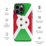 Funda para iPhone 15, 14, 13, 12, 11 Pro Max Plus Mini con bandera de Burundi, regalo de recuerdo de viaje