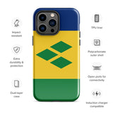 St. Vincent und die Grenadinen Flagge iPhone Hülle 15 14 13 12 11 Pro Max Plus Mini Geschenk Reise Souvenir