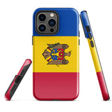 Moldawien Moldawische Flagge iPhone Hülle 15 14 13 12 11 Pro Max Plus Mini Geschenk Reise Souvenir