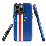 Cabo Verde Verdean Flagge iPhone Fall 15 14 13 12 11 Pro Max Plus Mini Geschenk Reise Souvenir