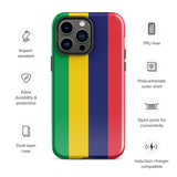 Funda para iPhone 15, 14, 13, 12, 11 Pro Max Plus Mini con bandera de Mauricio, regalo de recuerdo de viaje