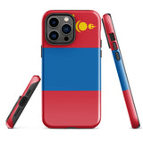 Mongolia Mongolian Flag iPhone Case 15 14 13 12 11 Pro Max Plus Mini Gift Travel Souvenir