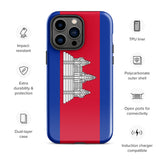 Funda para iPhone 15, 14, 13, 12, 11 Pro Max Plus Mini con bandera de Camboya, regalo de recuerdo de viaje