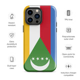 Funda para iPhone 15, 14, 13, 12, 11 Pro Max Plus Mini con bandera de Comoras, regalo de recuerdo de viaje