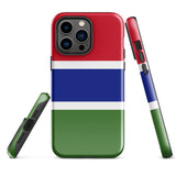 Gambia Gambian Flag iPhone Case 15 14 13 12 11 Pro Max Plus Mini Gift Travel Souvenir