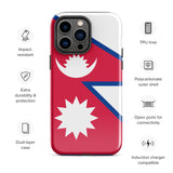 Nepal Nepalese Flag iPhone Case 15 14 13 12 11 Pro Max Plus Mini Gift Travel Souvenir