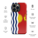 Funda para iPhone 15, 14, 13, 12, 11 Pro Max Plus Mini con bandera de Kiribati, regalo de recuerdo de viaje