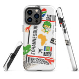 Johannesburg Südafrika Afrikanische Flagge iPhone Hülle 15 14 13 12 11 Pro Max Plus Mini Geschenk Reise Souvenir