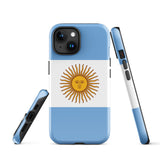 Argentina Argentinian Flag  iPhone 15 14 13 12 11 Pro Max Plus Mini Phone Case iPhone Tough Rugged Protective iPhone case