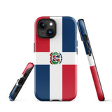 Dominican Republic República Dominicana Flag iPhone 15 14 13 12 11 Pro Max Plus Mini Phone Case iPhone Tough Rugged Protective iPhone case
