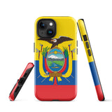 Ecuador Ecuadorianische Flagge iPhone 15 14 13 12 11 Pro Max Plus Mini Handyhülle iPhone Robuste Schutzhülle