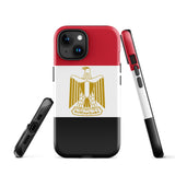Funda para iPhone con la bandera de Egipto 15, 14, 13, 12 y 11 Pro Max Plus Mini Ideas para regalos Mapa del país Horizonte Regalo para ella Ideas para él Recuerdo de viaje