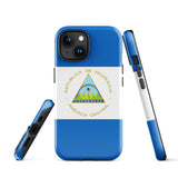 Nicaragua Nicaraguan Flag iPhone Case 15 14 13 12 11 Pro Max Plus Mini Gift Ideas Country Map  Gift For Her Him Ideas Travel  Souvenir