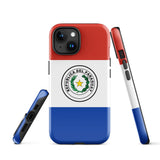 Funda para iPhone 15, 14, 13, 12 y 11 Pro Max Plus Mini con bandera de Paraguay Ideas para regalos Mapa del país Horizonte Regalo para ella Ideas para él Recuerdo de viaje