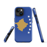 Kosovo Kosovar Flagge iPhone Hülle 15 14 13 12 11 Pro Max Plus Mini Geschenkideen Landkarte Skyline Geschenk für Sie Ihn Ideen Reise Souvenir