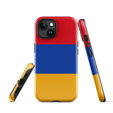 Funda para iPhone 15, 14, 13, 12, 11 Pro Max Plus Mini con bandera de Armenia, regalo de recuerdo de viaje