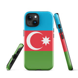 Azerbaijan Azerbaijani Flag iPhone Case 15 14 13 12 11 Pro Max Plus Mini Gift Travel Souvenir