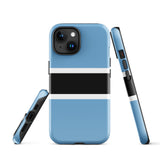 Funda para iPhone 15, 14, 13, 12, 11 Pro Max Plus Mini con bandera de Botsuana, regalo de recuerdo de viaje