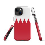 Funda para iPhone 15, 14, 13, 12, 11 Pro Max Plus Mini con bandera de Baréin, regalo de recuerdo de viaje