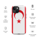 Funda para iPhone 15, 14, 13, 12, 11 Pro Max Plus Mini con la bandera de Chipre del Norte, regalo de recuerdo de viaje