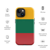 Litauen Lietuva Litauische Flagge iPhone Hülle 15 14 13 12 11 Pro Max Plus Mini Geschenk Reise Souvenir