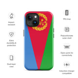 Funda para iPhone 15, 14, 13, 12, 11 Pro Max Plus Mini con bandera de Eritrea, regalo de recuerdo de viaje