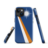 Funda para iPhone 15, 14, 13, 12, 11 Pro Max Plus Mini con bandera de las Islas Marshall, regalo de recuerdo de viaje