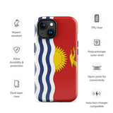 Funda para iPhone 15, 14, 13, 12, 11 Pro Max Plus Mini con bandera de Kiribati, regalo de recuerdo de viaje