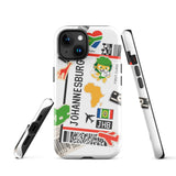 Johannesburg Südafrika Afrikanische Flagge iPhone Hülle 15 14 13 12 11 Pro Max Plus Mini Geschenk Reise Souvenir