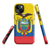 Ecuador Ecuadorianische Flagge iPhone 15 14 13 12 11 Pro Max Plus Mini Handyhülle iPhone Robuste Schutzhülle