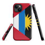 Antigua and Barbuda Flag iPhone case 15 14 13 12 11 Pro Max Plus Mini Antigua and Barbuda Bandana Map Gift Ideas