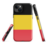 Funda para iPhone 15, 14, 13, 12 y 11 Pro Max Plus Mini con bandera belga Ideas para regalos Mapa del país Horizonte Regalo para ella Ideas para él Recuerdo de viaje