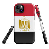 Funda para iPhone con la bandera de Egipto 15, 14, 13, 12 y 11 Pro Max Plus Mini Ideas para regalos Mapa del país Horizonte Regalo para ella Ideas para él Recuerdo de viaje