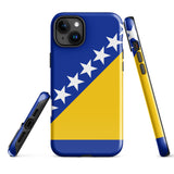 Bosnien und Herzegowina Bosnische Flagge iPhone Hülle 15 14 13 12 11 Pro Max Plus Mini Geschenkideen Landgeschenk für Sie Ihn Ideen Reise Souvenir