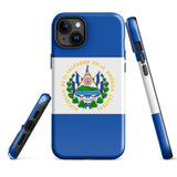 Funda para iPhone 15, 14, 13, 12, 11 Pro Max Plus Mini con bandera salvadoreña, ideas para regalos, mapa del país, regalo para ella, ideas para él, recuerdo de viaje