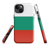 Bulgaria Bandera de Bulgaria Funda para iPhone 15 14 13 12 11 Pro Max Plus Mini Carcasa protectora rígida resistente y brillante de goma