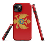 Montenegro Montenegrin Flag iPhone Case 15 14 13 12 11 Pro Max Plus Mini Gift Ideas Country Map Skyline Gift Travel  Souvenir